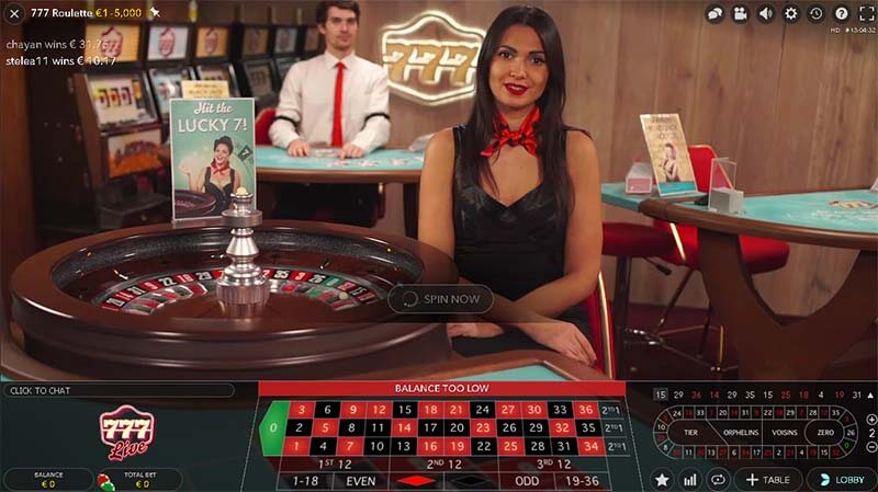 Live roulette