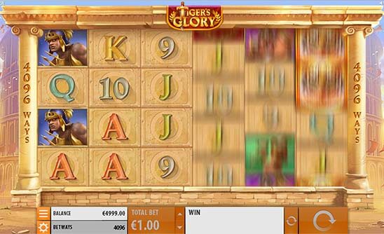 Tiger's glory bij Dunder casino