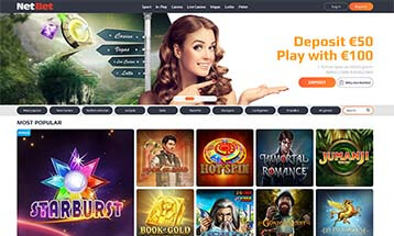 Netbet voorpagina
