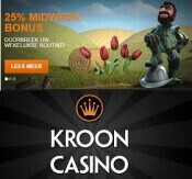 Profiteer van de Midweek bonus in Kroon Casino 2016